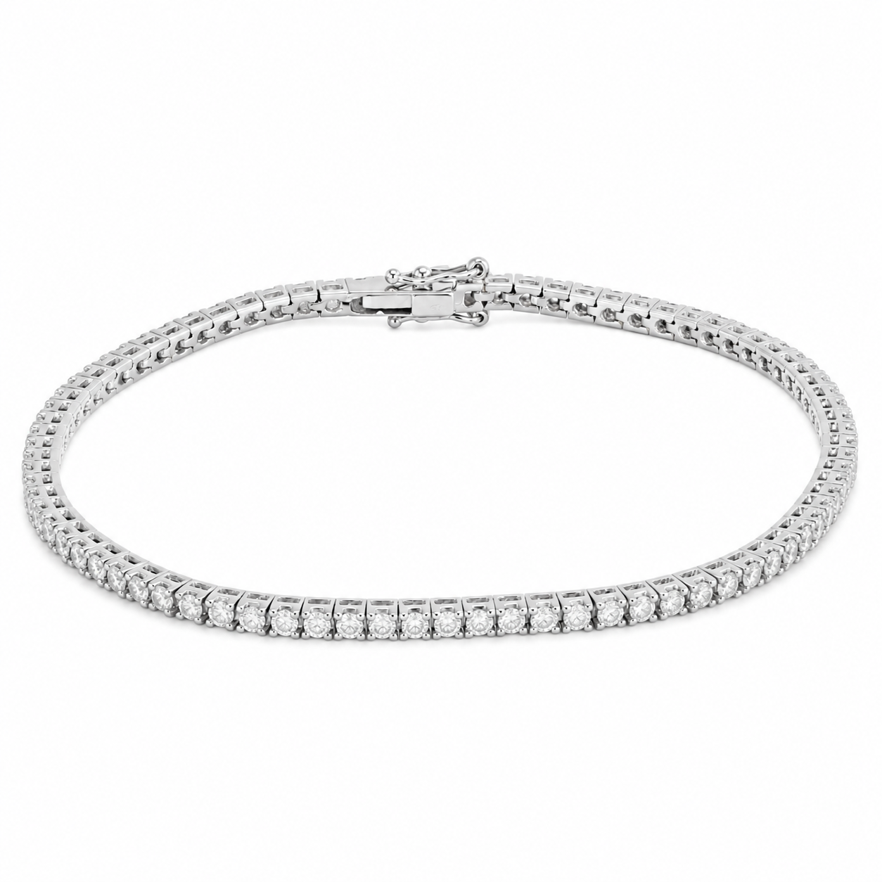 Bracciale - 18 carati Oro bianco - 1.60ct. tw. Diamante (Naturale) - Made in Italy - Handmade