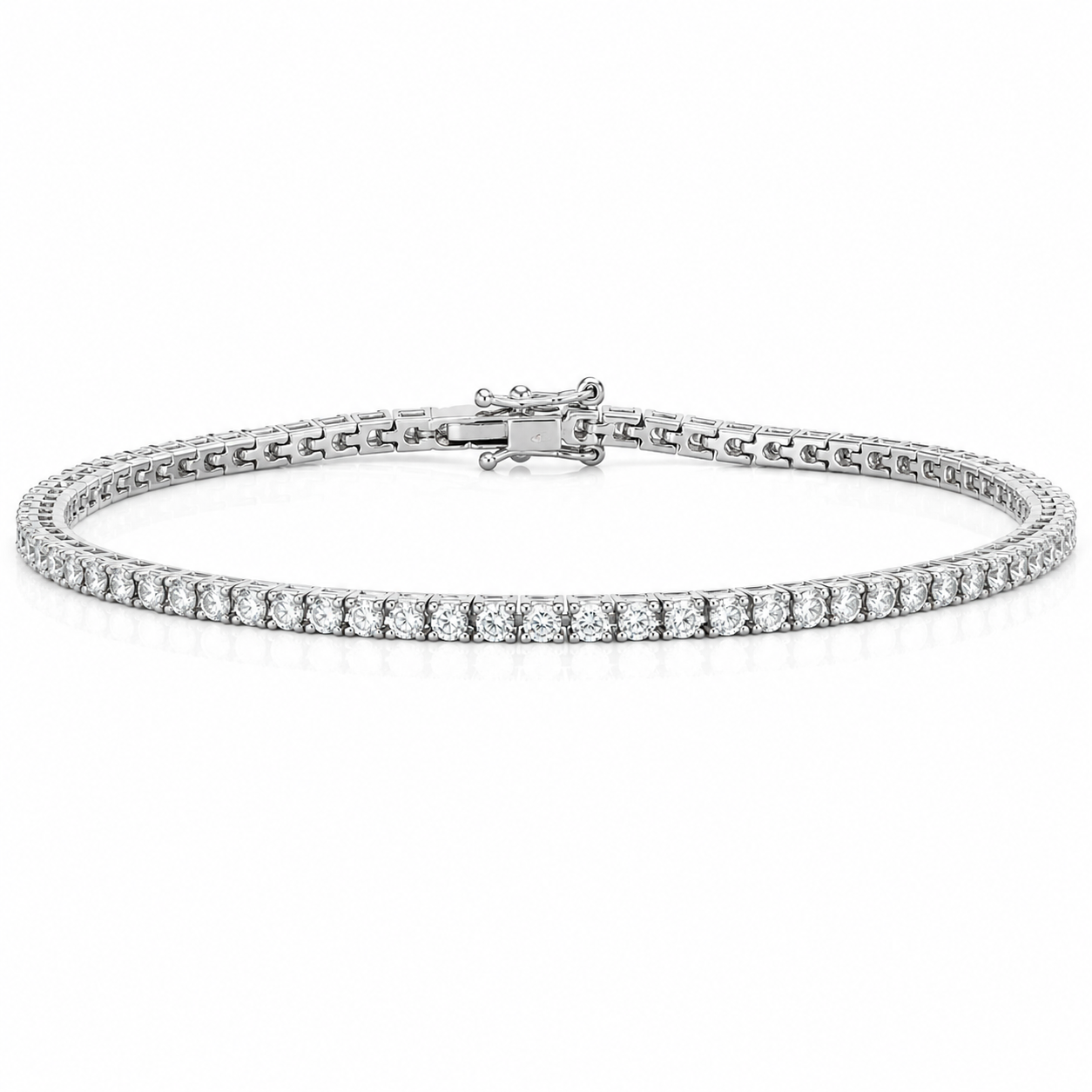 Bracciale - 18 carati Oro bianco - 1.60ct. tw. Diamante (Naturale) - Made in Italy - Handmade