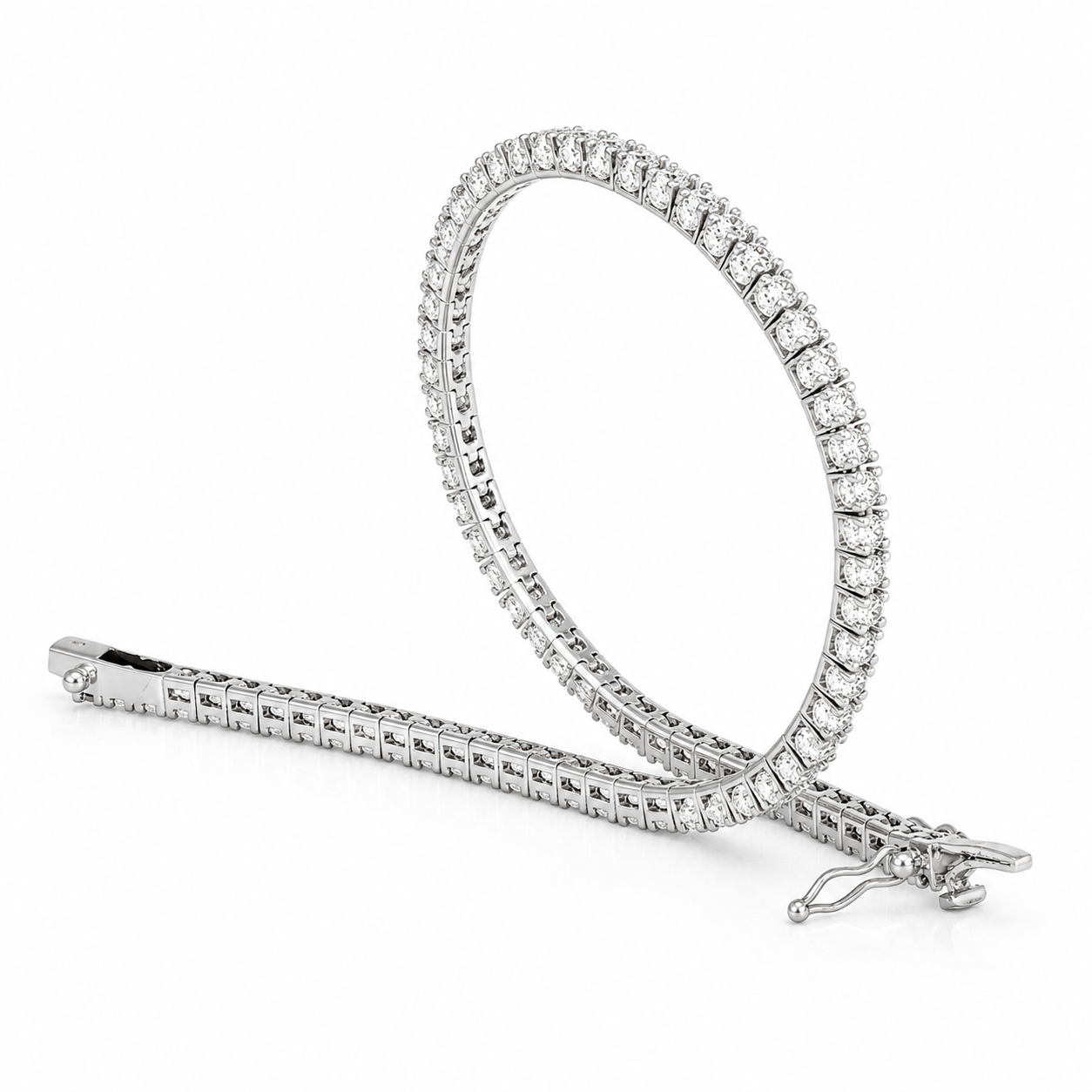 Bracciale - 18 carati Oro bianco - 1.60ct. tw. Diamante (Naturale) - Made in Italy - Handmade