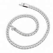Bracciale - 18 carati Oro bianco - 3.50ct. tw. Diamante (Naturale) - Made in Italy - Handmade