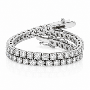 Bracciale - 18 carati Oro bianco - 3.50ct. tw. Diamante (Naturale) - Made in Italy - Handmade