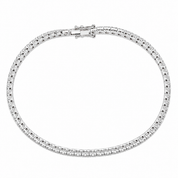 Bracciale - 18 carati Oro bianco - 3.50ct. tw. Diamante (Naturale) - Made in Italy - Handmade