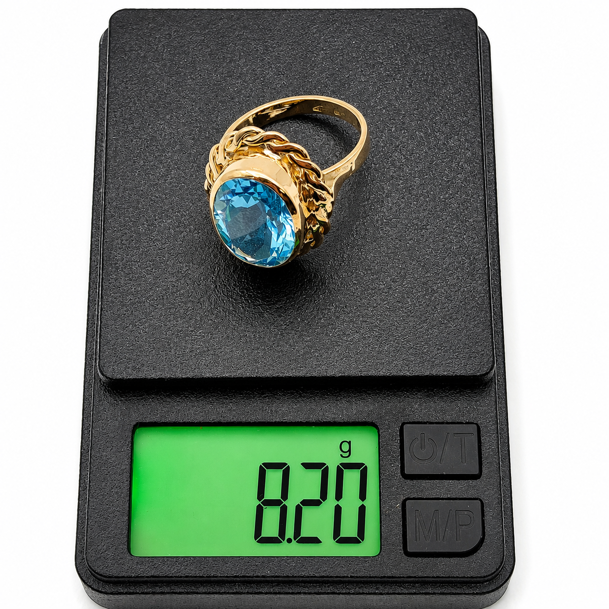 Anello - 18 carati Oro giallo Topazio - Made in Italy - Handmade