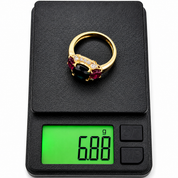 Anello - 18 carati Oro giallo, Rubini - Zaffiro - Diamanti - 4.95ct. tw. - Made in Italy - Handmade