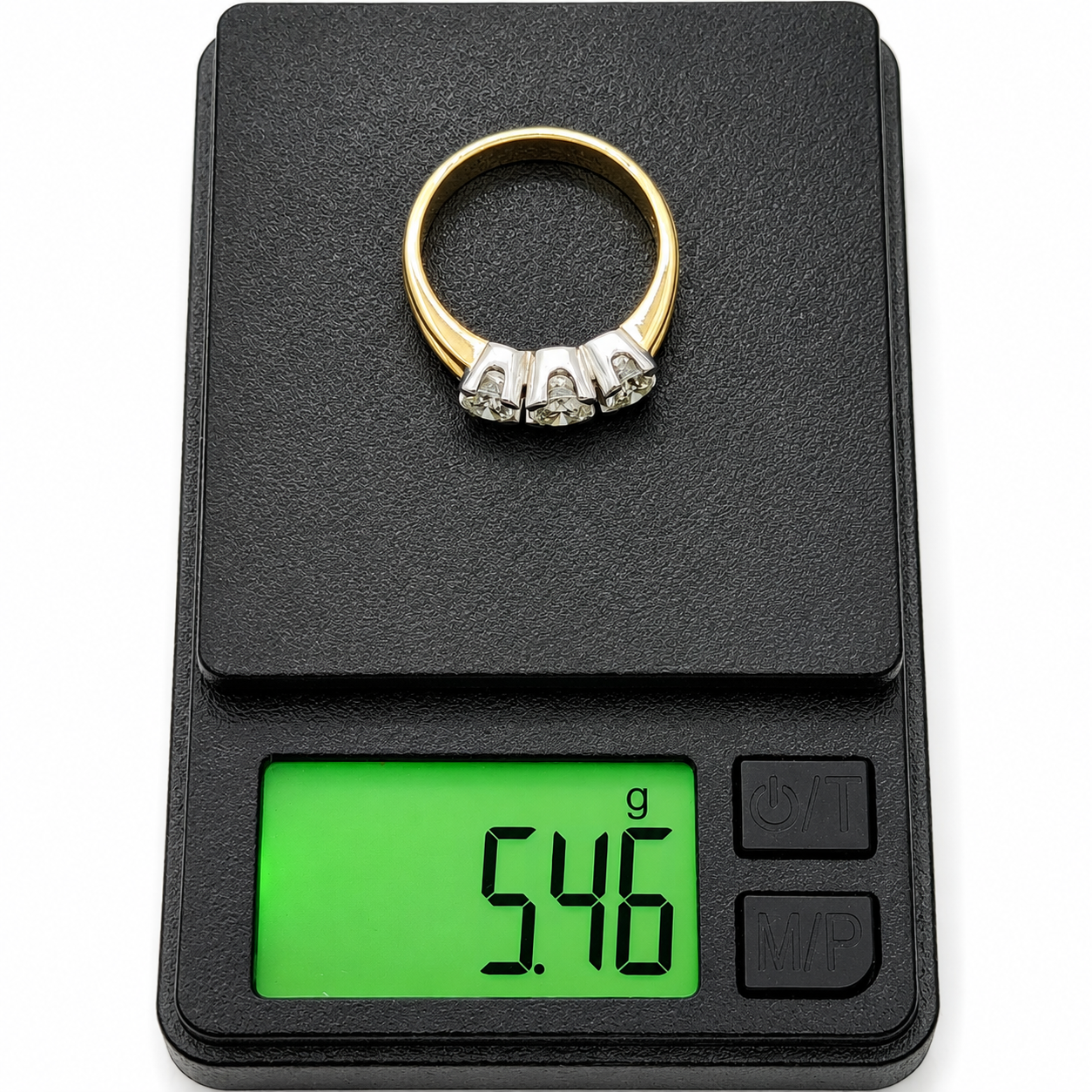 Anello - 18 carati Oro giallo, Oro bianco - 0.80ct. tw. Diamante (Naturale) - Made in Italy - Handmade