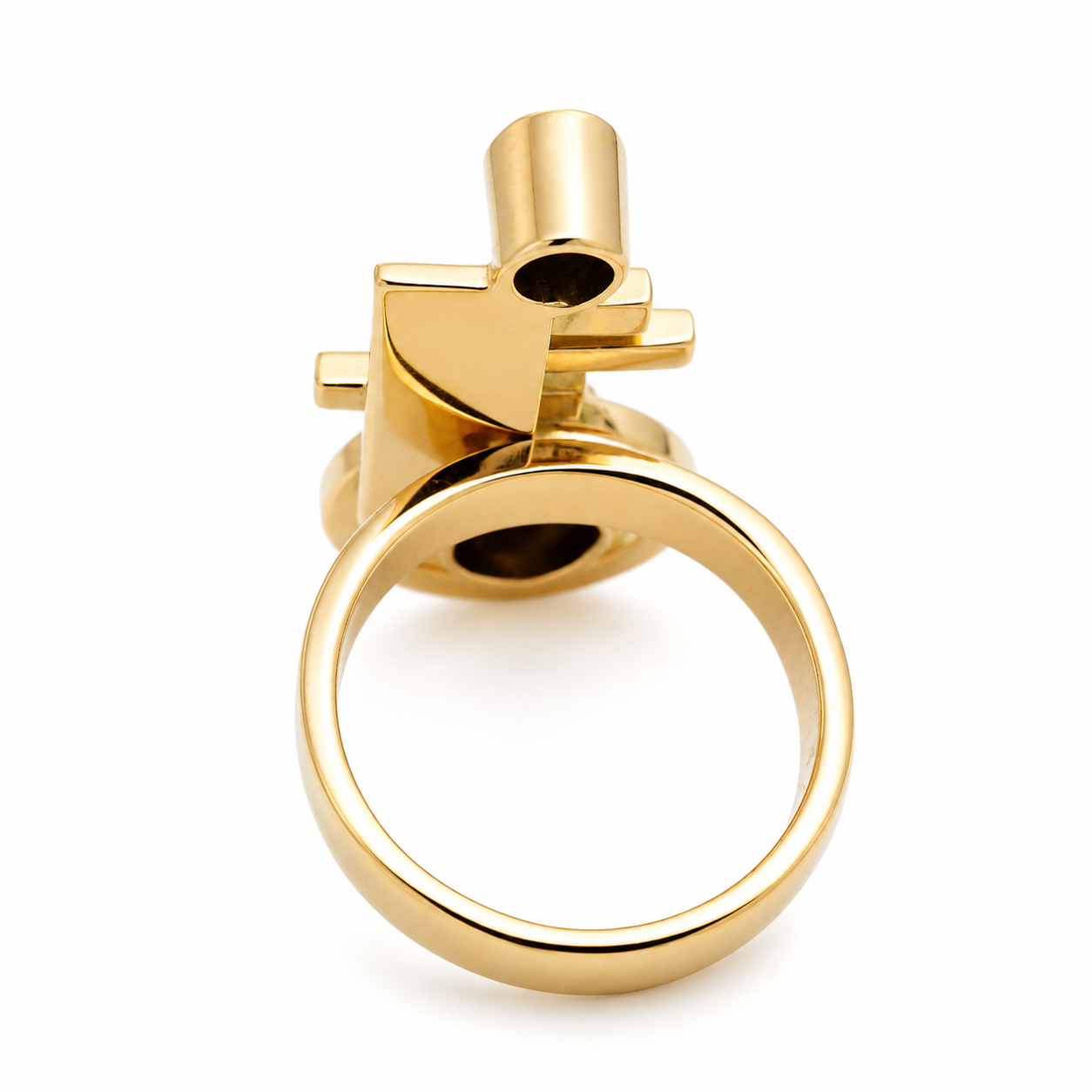 Anello - 18 carati Oro giallo Zaffiro - Made in Italy - Handmade