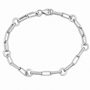 Bracciale - 18 carati Oro bianco - Made in Italy -Handmade
