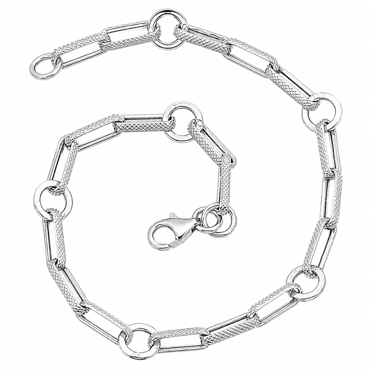 Bracciale - 18 carati Oro bianco - Made in Italy -Handmade