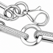Bracciale - 18 carati Oro bianco - Made in Italy -Handmade