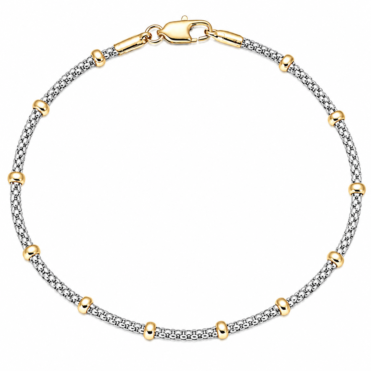 Bracciale - 18 carati Oro giallo, Oro bianco - Made in Italy -Handmade