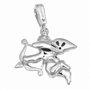 Ciondolo - 18 carati Oro bianco - Made in Italy -Handmade