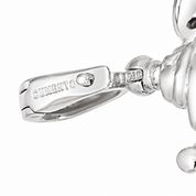 Ciondolo - 18 carati Oro bianco - Made in Italy -Handmade