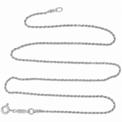 Collana - 18 carati Oro Bianco - Made in Italy - Handmade