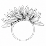 Anello - 18 carati Oro bianco - Made in Italy - Handmade