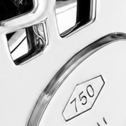 Anello - 18 carati Oro bianco - Made in Italy - Handmade