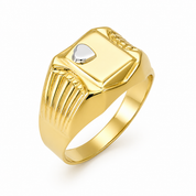 Anello - 18 carati Oro bianco, Oro giallo - Made in Italy - Handmade