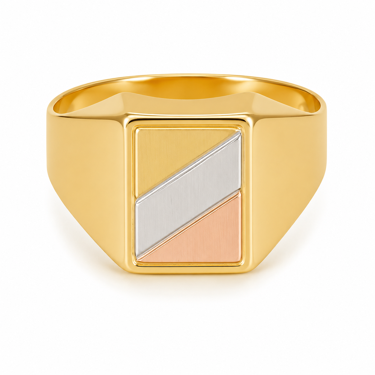 Anello - 18 carati Oro bianco, Oro giallo, Oro rosa - Made in Italy - Handmade