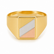 Anello - 18 carati Oro bianco, Oro giallo, Oro rosa - Made in Italy - Handmade
