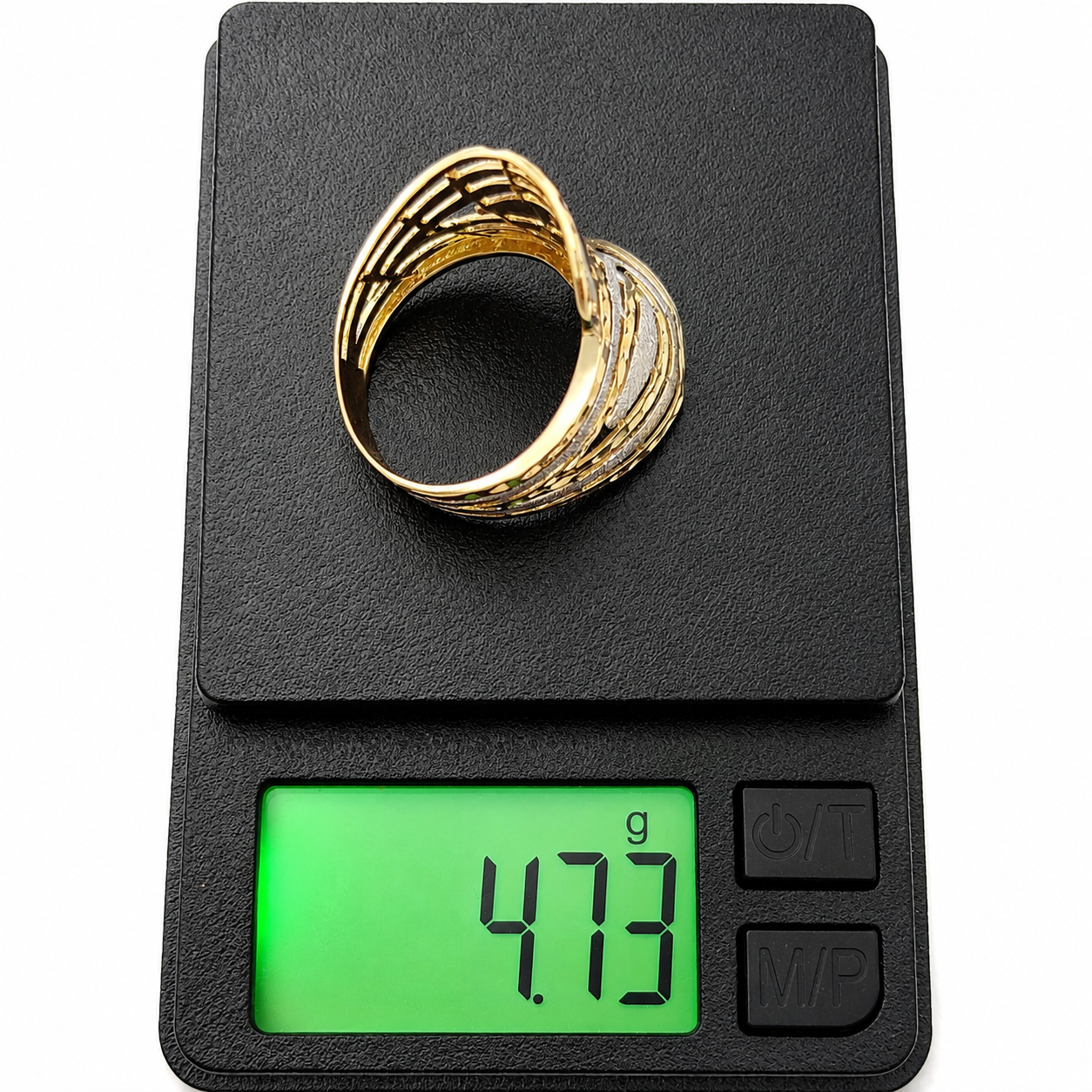 Anello - 18 carati Oro giallo, Oro bianco - Made in Italy - Handmade