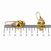 Orecchini - 18 carati Oro bianco, Oro giallo - 0.06ct. tw. Diamante (Naturale) - Made in Italy - Handmade