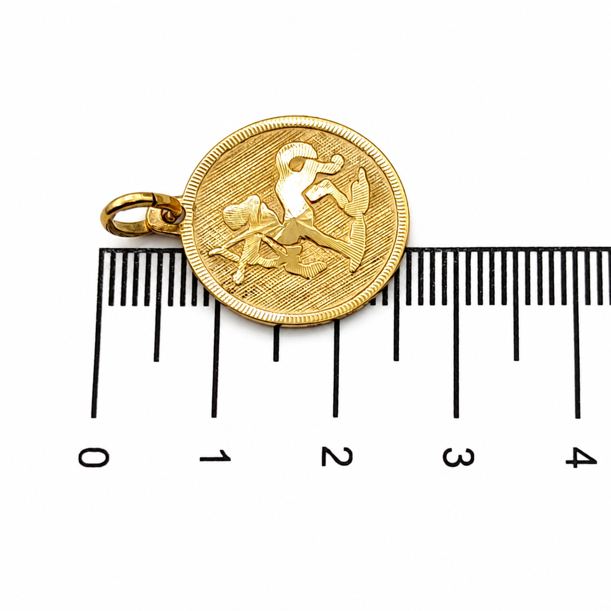 Ciondolo - 18 carati Oro giallo - Made in Italy - Handmade