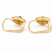 Orecchini - 18 carati Oro giallo, Oro bianco - 0.40ct. tw. Zaffiro - Made in Italy - Handmade