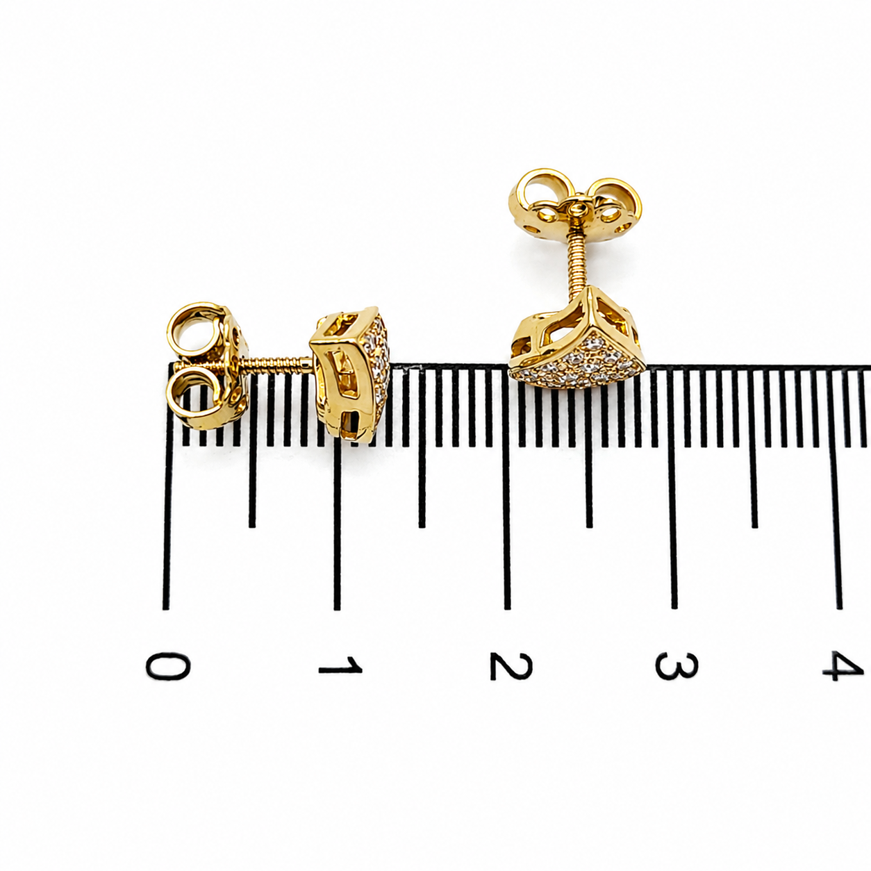 Orecchini - 18 carati Oro giallo - 0.28ct. tw. Diamante (Naturale) - Made in Italy - Handmade