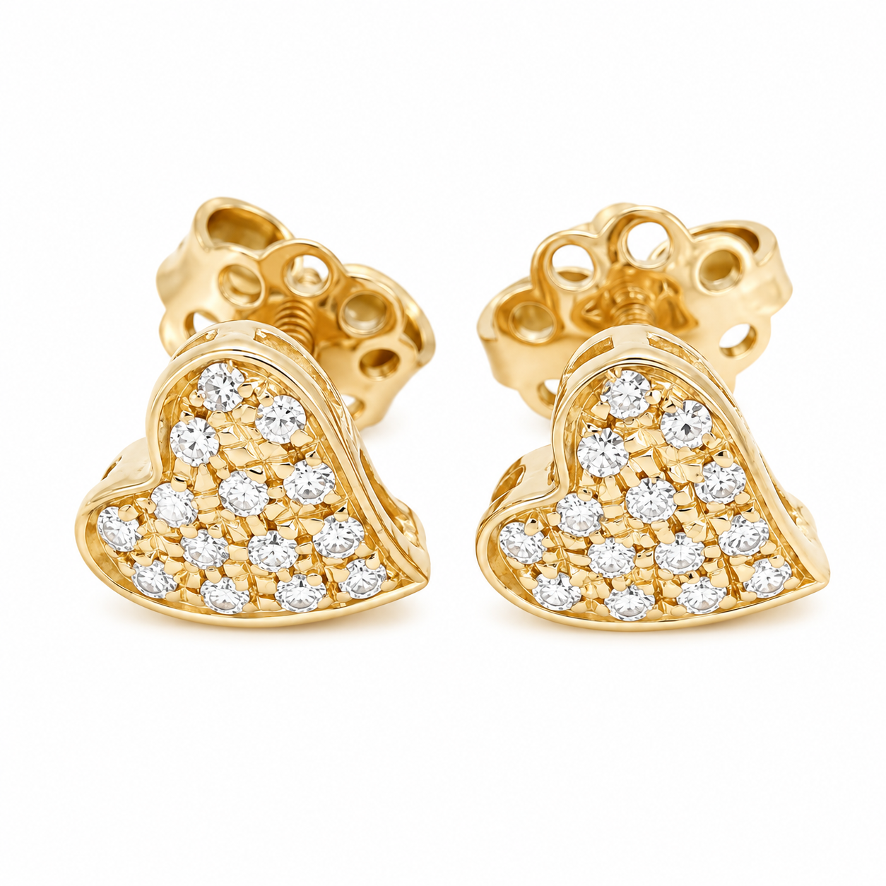 Orecchini - 18 carati Oro giallo - 0.28ct. tw. Diamante (Naturale) - Made in Italy - Handmade