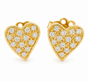 Orecchini - 18 carati Oro giallo - 0.28ct. tw. Diamante (Naturale) - Made in Italy - Handmade