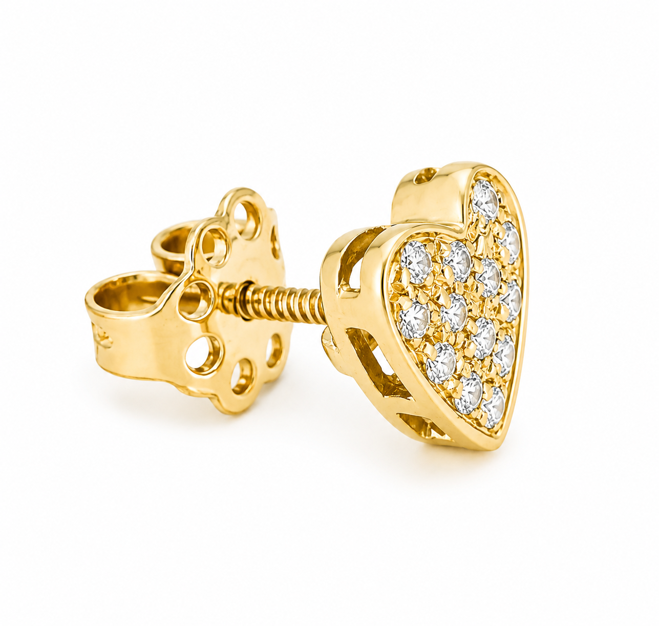 Orecchini - 18 carati Oro giallo - 0.28ct. tw. Diamante (Naturale) - Made in Italy - Handmade