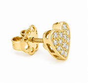 Orecchini - 18 carati Oro giallo - 0.28ct. tw. Diamante (Naturale) - Made in Italy - Handmade