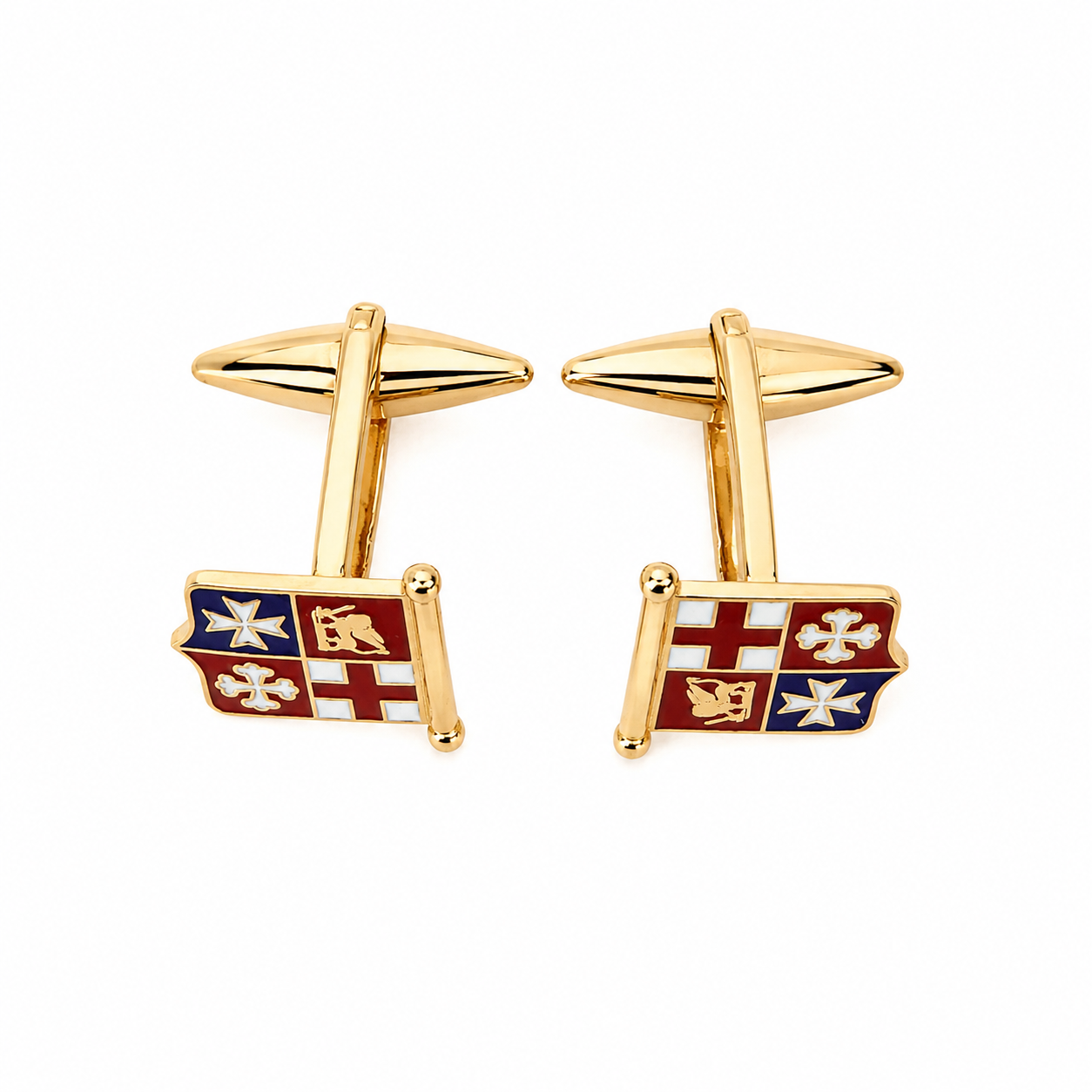 Gemelli - 18 carati Oro giallo - Made in Italy - Handmade
