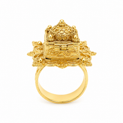 Anello - 18 carati Oro giallo - Made in Italy - Handmade