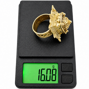 Anello - 18 carati Oro giallo - Made in Italy - Handmade