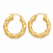Orecchini - 18 carati Oro giallo - Made in Italy - Handmade