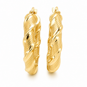Orecchini - 18 carati Oro giallo - Made in Italy - Handmade