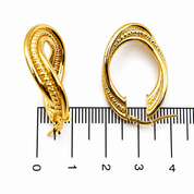 Orecchini - 18 carati Oro giallo - Made in Italy - Handmade