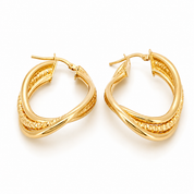 Orecchini - 18 carati Oro giallo - Made in Italy - Handmade