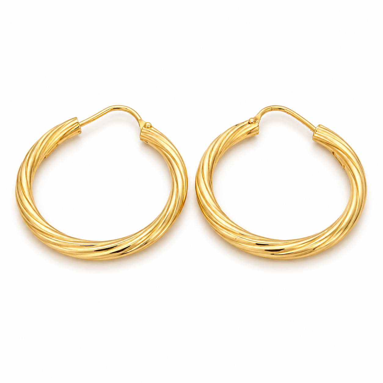 Orecchini - 18 carati Oro giallo - Made in Italy - Handmade