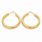 Orecchini - 18 carati Oro giallo - Made in Italy - Handmade