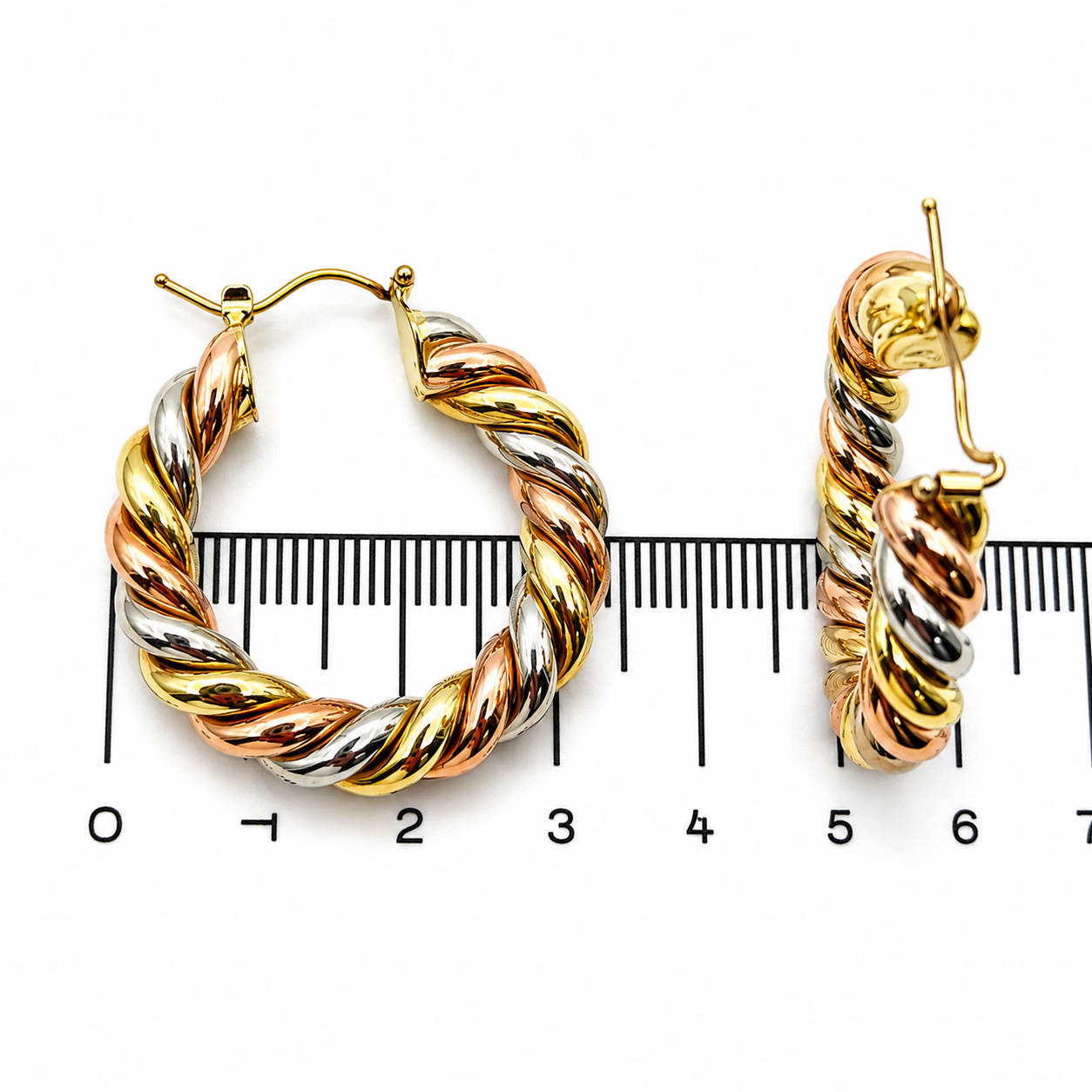 Orecchini - 18 carati Oro giallo, Oro rosa, Oro bianco - Made in Italy - Handmade