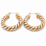 Orecchini - 18 carati Oro giallo, Oro rosa, Oro bianco - Made in Italy - Handmade