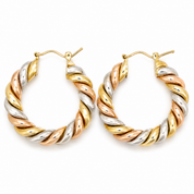 Orecchini - 18 carati Oro giallo, Oro rosa, Oro bianco - Made in Italy - Handmade