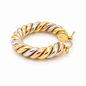 Orecchini - 18 carati Oro giallo, Oro rosa, Oro bianco - Made in Italy - Handmade