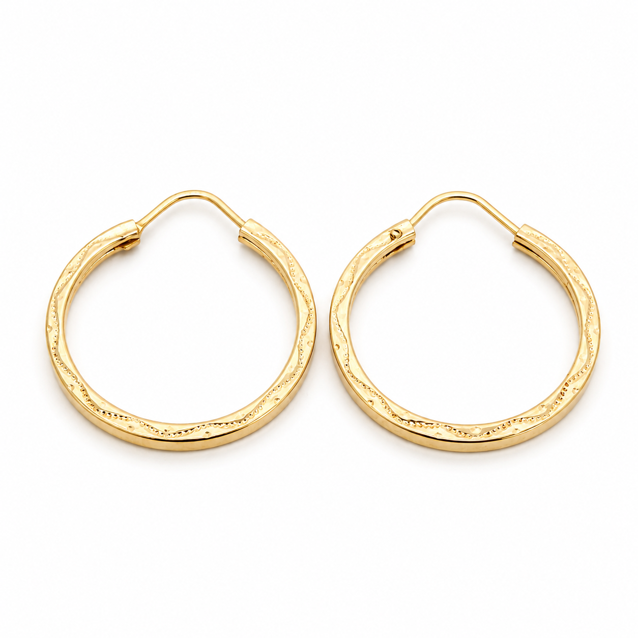 Orecchini - 18 carati Oro giallo - Made in Italy - Handmade