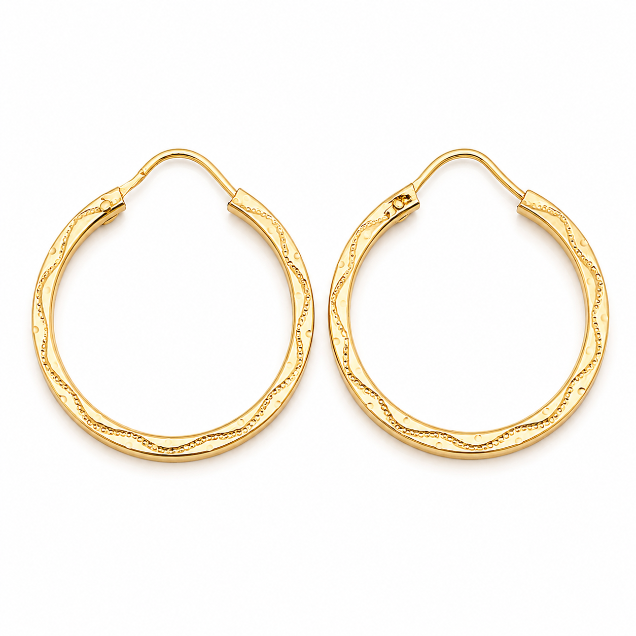 Orecchini - 18 carati Oro giallo - Made in Italy - Handmade