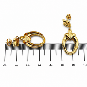 Orecchini - 18 carati Oro giallo - Made in Italy - Handmade