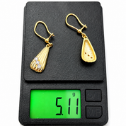 Orecchini - 18 carati Oro giallo, Oro bianco - 0.06ct. tw. Diamante (Naturale)