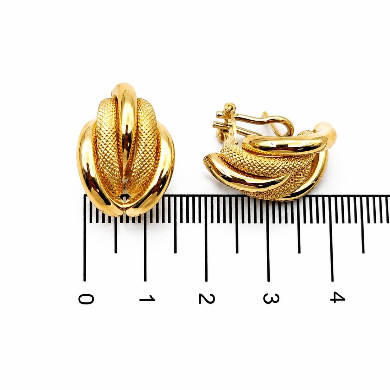 Orecchini - 18 carati Oro giallo - Made in Italy - Handmade