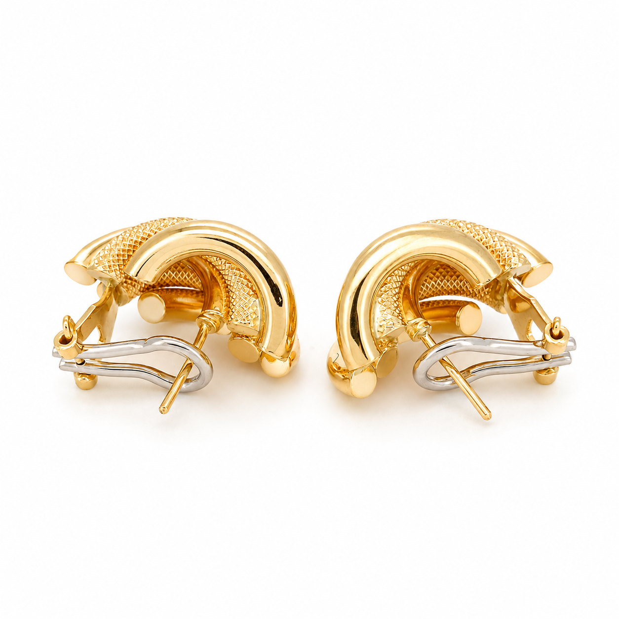 Orecchini - 18 carati Oro giallo - Made in Italy - Handmade